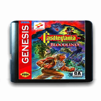 Castlevania Bloodlines 16 bitų Sega MD Žaidimo Kortelės, Mega Drive Genesis MUMS PAL Vaizdo Žaidimų Konsolės Versija