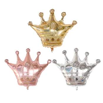 Crown Helio Balionas Princess Crown Folija Balionus Su Gimtadieniu Vestuves Baby Shower Apdaila Oro Globos Vaikams, Žaislai
