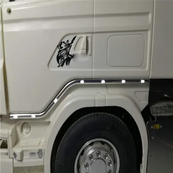 Dekoratyvinis LED Durų Šviesos Pusėje Šviesos 1/14 Tamiya Scania 56323 R620 R730 R470 RC Sunkvežimių, Traktorių Dalys Accessories