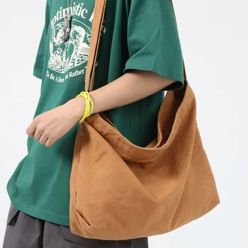 Derliaus Drobės Pečių Krepšiai Moterims Unisex Didelės Talpos Atsitiktinis Crossbody Krepšiai Merginos Universalus Vasaros Korėjos Stiliaus Shopper Bags