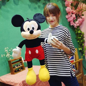 Didelis Dydis Disney Mickey Mouse Minnie ančiukas Donaldas, Daisy Goofy Plutonas Gyvūnų Minkšti Pliušiniai Žaislai Lėlės Gimtadienio Dovanos Vaikams Mergaitėms