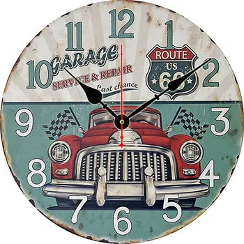 Didelių pardavimų sieninis laikrodis apdailos kūrybos laikrodžiai 30cm žadintuvas užsakymą senas laikrodis sieninis laikrodis