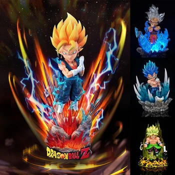 Dragon Ball Pav Gogeta Figura Super Saiyan DBZ Gokas Vedžitas Vegetto PVC Veiksmų Skaičius, Kolekcija Anime ir Animacinių filmų Vaikams Žaislas