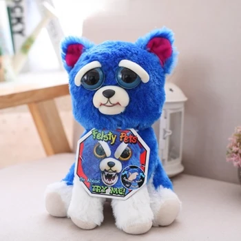 Feisty Augintiniai Juokingas Veidas Keičiasi Blue Wolf Vienaragis Minkšti Žaislai Vaikams, Įdaryti Pliušinis Dragon Piktas Gyvūnai, Lėlės Panda