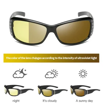 FENCHI vairavimo naktinio matymo akiniai poliarizuoti geltonos spalvos akiniai nuo saulės moterims, naktinio matymo akiniai automobilių oculos feminino zonnebril dames