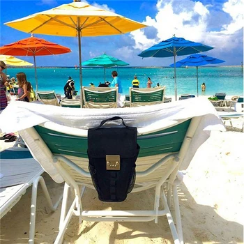 FreeShipping Paplūdimio Anti-theft Saugos maišeliai vertybių, Paplūdimio Kėdės Kabo Maišelis Nešiojamų Minkštas seifas Plieninės Vielos Kodo Užraktas