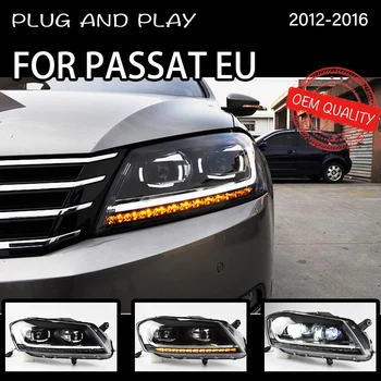 Galvos Lempa Automobilį VW Passat ES B7 2012-2016 Magotan Žibintai, Rūko Žibintai, Dieniniai Paleisti Žibintai DRL H7 LED Bi Xenon Lemputės Priedų