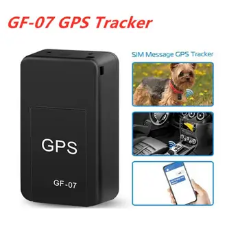 GF-07 Magnetinio Automobilių Tracker GPS Positioner Realaus Laiko Stebėjimo Magnetas Adsorbcijos Mini Locator SIM Įdėklai Pranešimą Augintiniai Anti-lost