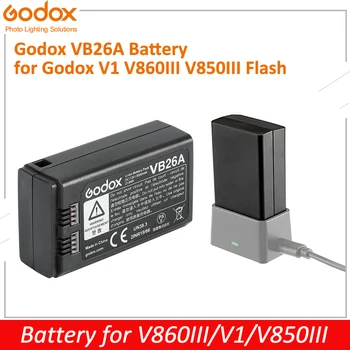 Godox VB26A DC 7.2 V 3000mAh 21.6 Wh Ličio Baterija, Maitinimo blokas Godox V1S V1N V1C V1F V1O V1 V860III V850III Flash