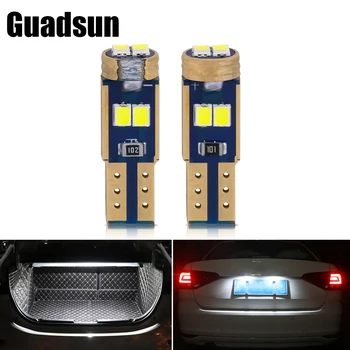 Guadsun 1pcs Led Automobilio prietaisų Skydelio Apšvietimas T5 W3W 2016 6SMD Nr. Poliškumas Licenciją Plokštelės Šviesos Skaitymo Priemonę, Vidaus apšvietimo Balta