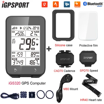 IGPSPORT IGS320 Dviračių Kompiuterio IPX7 Bluetooth 5.0 ANT+ GPS 72H Baterija Belaidis Dviračio Spidometras Chronometras Tipo C