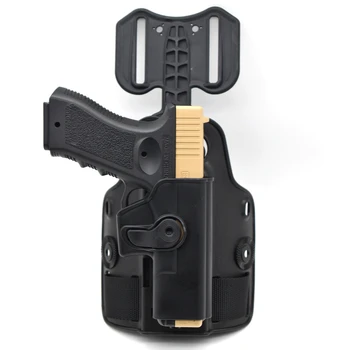 IMI Glock Šlaunies Dėklas Airsoft Pistoletas Lašas Kojos Dėklas, skirtas Glock 17 19 Byloje juosmens su žurnalo Dėklas Medžioklės Pistoletas Priedai