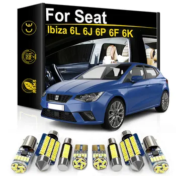 Interjero LED Šviesos Seat Ibiza 6L 6J 6P 6F 6K MK2 MK3 MK4 MK5 2002 m. 2009 m. 2011 m. 2015 m. 2016 m. 2017 m. 2018 2021 Priedai Canbus
