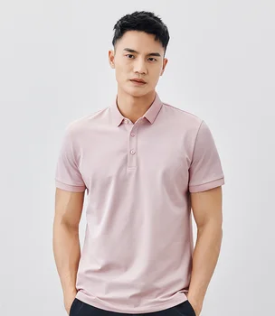 J9033 -vyriški laisvalaikio trumpas rankovėmis polo marškinėliai, vyriški vasaros naują vientisos spalvos pusė rankovėmis Atvartas T-shirt.