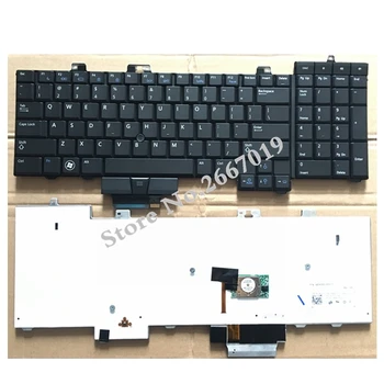 JAV Naujų Pakeisti nešiojamojo kompiuterio klaviatūra DELL Precision M6400 M6500 apšvietimas