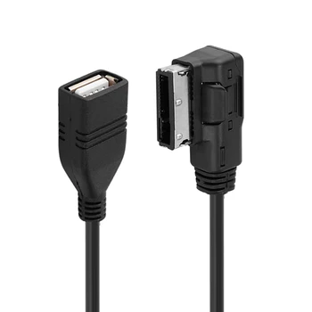 Jimier Žiniasklaidos AMI MDI USB AUX Flash Drive Adapterio Kabelis, Skirtas Automobilį VW AUDI 2014 A4, A6 audi Q5 Q7
