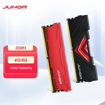 JUHOR Memoria Ram DDR3 4GB 1 600mhz 8GB 1866MHz Darbalaukio Atminties Naujas Dimm DDR3 1333MHz 1,5 V Avinai Su Heatsink
