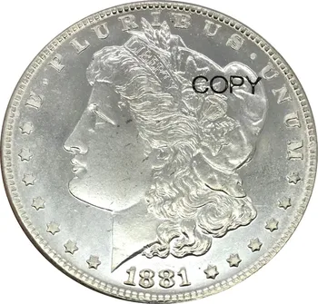 Jungtinės amerikos valstijos 1 Vieno Dolerio 1881 s Morgan Doleris Cupronickel Sidabro Padengtą Kopijuoti Monetos Gali Pasirinkti Bet Metai