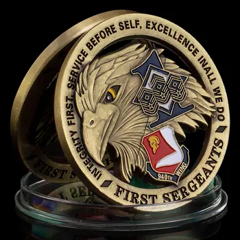 Jungtinės amerikos valstijos 940th Sparno Pirmą Sergeants Suvenyrų Monetos Amerikos Veteranas Oro Pajėgų Karinių Variu dengto Proginės Monetos