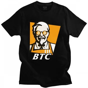 Juokinga Bitcoin Marškinėlius Vyrams trumpomis Rankovėmis BTC Originalus Receptas Cryptocurrency Viršuje Kriptografijos Blockchain Geek Tee Marškinėliai Medvilniniai marškinėliai