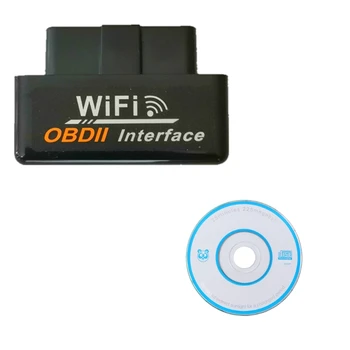 Kaltės Skaitytuvas ELM 327 WIFI V1.5 OBDII Kodas Skaitytojas Automobilių Detektorius Universalus 12V Naujas