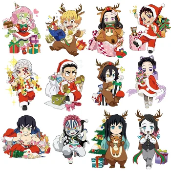Kalėdų serija animacinių filmų personažus, Anime Demon Slayer Šilumos Perdavimo lygis Pleistrai Juostelėmis skalbti Lipdukus Ant Drabužių