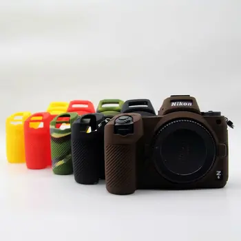 Kamera Atveju Silikono Šarvai Odos dėklo korpuso Dangtelis apsaugos Nikon Z6 Z7 DSLR Fotoaparato korpuso Dangtelį Raštas Vaizdo Krepšys