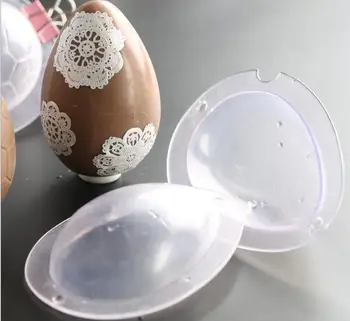 Kieto plastiko 3 d stereo šokolado kiaušinių kepimo formą 