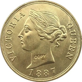 Kipras 1887 1/2 Piastre monetos KOPIJA 27,5 MM