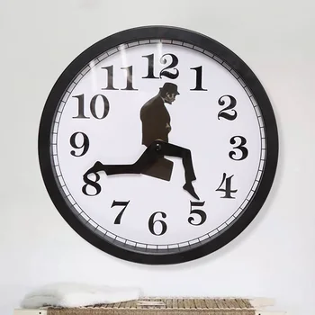 Kvailas Ėjimas Sieninis Laikrodis Kūrybos Meno kūrinius Valyti Sekundes Išjungimo Laikrodis Sienos Menas Namų Kambarį Papuošalai