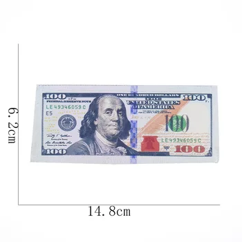 Kūrybos Banknotų Spausdinimo Audinio Lopai Laišką 100 USD 