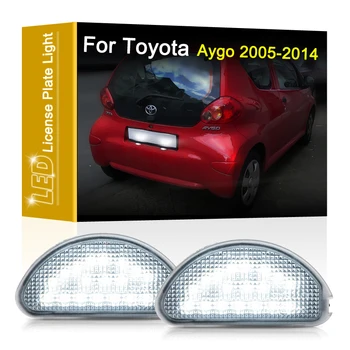 LED Skaičius numerio ženklo Žibintas Toyota Auris MK1 2005 2006 2007 2008 2009 2010 2011 2012 2013 2014 Balta Licenciją Plokštelės Šviesos Surinkimas