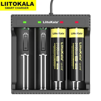 LiitoKala Is-Is L2-L4 Lii-PD2 Lii-PD4 Lii-500 18650 Akumuliatorius Įkroviklis 16340 26650 21700 18500 Baterijas+5V plug