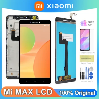 Max LCD Ekranas, 100% Testas Xiaomi Mi Max LCD Ekranas Jutiklinis Ekranas skaitmeninis keitiklis Asamblėjos Pakeisti Xiaomi Mi Max 2016001 LCD