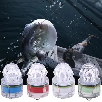 Mini LED Vandeniui Žvejybos Spalvinga ABS Masalas Šviesos diodų (LED) Giliai Lašas po vandeniu Suvilioti Šviesos Žvejybos Masalas Šviesos Suvilioti Kalmarai Strobe