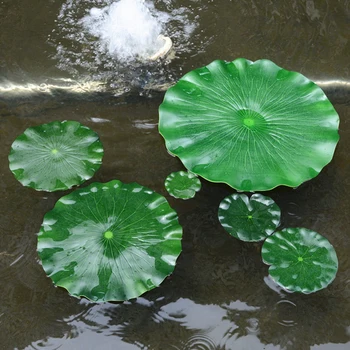 Modeliavimo Lotus Lapų Dirbtinės Lotus Sodas, Tvenkinys, Vandens Tvenkinys Bakas puošyba Augalų Lelijų lapų Floati