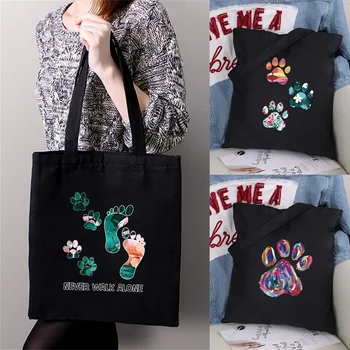 Moterų Shopper Bag Canvas Tote Krepšiai Asmeninį Dovanų Saugojimo Rankinės Didelės Talpos Ekologinio Pečių Maišą Kelionės Kosmetinės