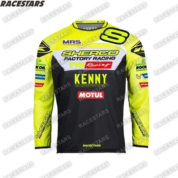 Motokroso Marškinėliai Camiseta Enduro MTB Downhill Jersey Maillot Ciclismo Hombre MX Greitai džiūsta Dviračių Džersis Kalnų Dviračių Marškinėliai