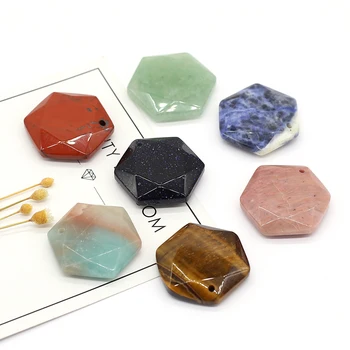 Natūralių Kristalų Žvaigždė Davidas Hexagram Namų Puošybai Opal Kvarco Mineralų, Brangakmenių su Skylėmis Energijos Pakabukas 