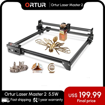 Nauja Skatinimo Ortur Lazerio Master 2 S2 Laser Cutting Machine+Pasukimo Roller Lazerinis Graviravimas Mašina Ženklas Skardinės, Kiaušiniai Cilindrai Butelis, Rašiklis