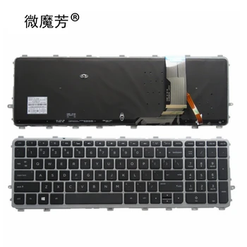Naujas anglų klaviatūra, HP 17 15 17T 15T 15T-J 15Z-J 15t-j000 15z-j000 MUMS nešiojamojo kompiuterio klaviatūra su apšvietimu
