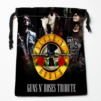 Naujas Atvykimo Guns N Roses, Šiuolaikinės Vaizdą Raišteliu Krepšiai Užsakymą Saugojimo Spausdinti Gauti Bag Tipo Maišeliai Saugojimo Krepšiai Dydis 18X22cm
