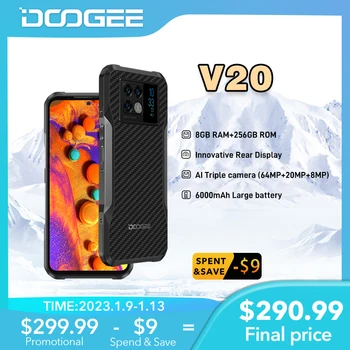 Naujas DOOGEE V20 5G Tvirtas Telefonas 6.43