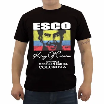 Naujas Pablo Escobar T-Shirt Platonas A Plomo Kolumbijos Marškinėliai Vyrams trumpomis Rankovėmis O-kaklo Medvilnės Marškinėliai Cool Tees Viršūnes Streetwear