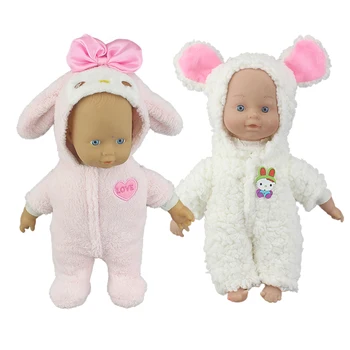 Naujas Žiemos Šiltas Kostiumas Dėvėti 10 Cm Reborn Baby Doll 25cm Gimęs Kūdikis Lėlės Drabužiai