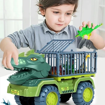 Negabaritinių Dinozaurų Inercinės Automobilių, Sunkvežimių Vežėjas Žaislas Vaikams Montessori Žaislas, Skirtas Berniukas, Vaikas, Gimtadienio, Kalėdų Dovana Dinozaurų Žaidimas