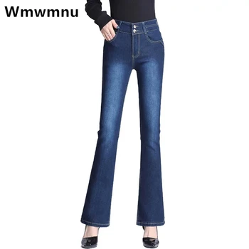 Negabaritinių Slim Blyksnius Džinsinio Audinio Kelnės Moterims Streetwear Didelis Juosmens Derliaus Mėlyni Skinny Džinsai Atsitiktinis Ruožas Kaubojus Kelnės 2022