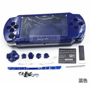 Nemokamas Pristatymas 6 Spalvos PSP 1000 PSP1000 Pilnas Korpusas su Lukštais Padengti Atveju Pakeisti Mygtukų Rinkiniai.