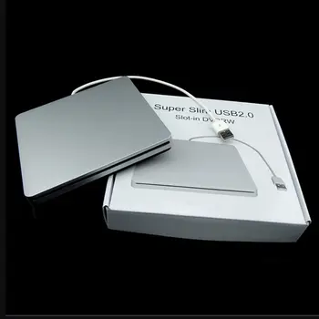 Nešiojamas Tipo Siurbimo Super Slim USB 2.0 Lizdą, Išorinis DVD įrašymo įrenginys DVD-RW Išorinių Diskų Dėžutės, Talpyklos Atveju(tik byla)