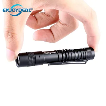 Nešiojamų 1Pc Mini Pocket Penlight XPE-R3 1000 Liumenų LED Žibintuvėlis Žibintuvėlis Šviesos Lempos Įrašą Kempingas Žvejybos Lanterna Naudoti AAA